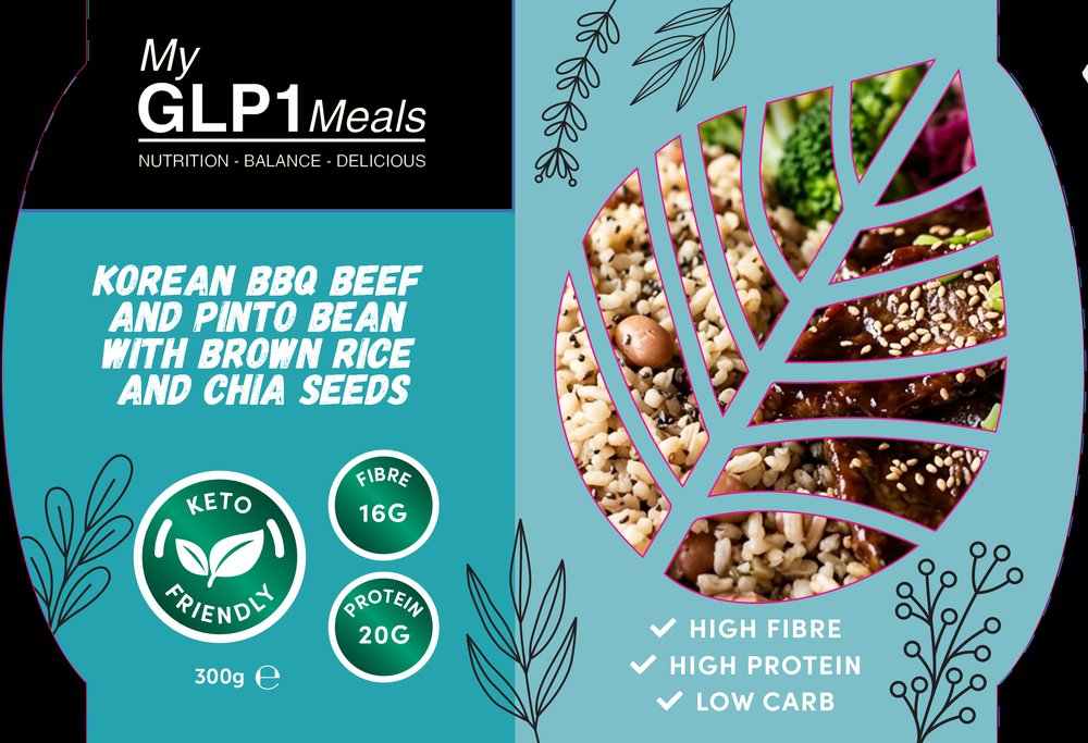 Korean BBQ Beef and Pinto Bean with Brown Rice and Chia Seeds